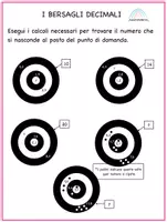 anteprima - Esercizi - I BERSAGLI DECIMALI - OPERAZIONI TRA NUMERI DECIMALI - Pagina di copertina