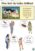 Vorschau - Arbeitsblätter - Unbestimmte Artikel im Akkusativ "Wir grillen" Merkblatt und Präsentation zur Einführung - DaZ / DaF / Deutsch - Seite 1