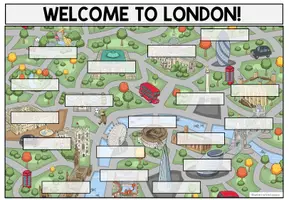Vorschau - Arbeitsblätter - LONDON SIGHT'S - Legeübung + Worksheets (Map Work) - Seite 2