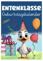 Vorschau - Mal- und Bastelvorlagen - Entenklasse Klassentier Ente Geburtstagskalender - Seite 1