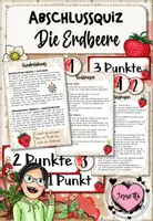 Vorschau - Bildkarten - Erdbeere: Abschlussquiz (Abschlusstunde) - Deckblatt