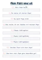 Vorschau - Mal- und Bastelvorlagen - Mein Papa und ich - ein kleines, persönliches Geschenk für alle Papas - Seite 1