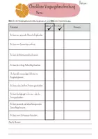 Vorschau - Arbeitsblätter - Vorgangsbeschreibung Checkliste - Seite 1