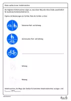 Vorschau - Arbeitsblätter - Verkehrszeichen nach Farbe, Form und Bedeutung ordnen - Seite 3