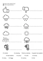 Vorschau - Arbeitsblätter - Arbeitsblätter Wetter - the weather - Seite 1