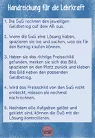 Vorschau - Arbeitsblätter - Rechenspaziergang Einkaufen Euro Geld im ZR 20 Klasse 1 - Seite 1