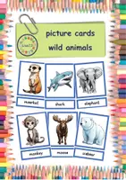 Vorschau - Spiele - Materialpaket "wild animals" - Tafelkarten in A4 & A5 + 4 Spiele + 1 Arbeitsblatt - Deckblatt