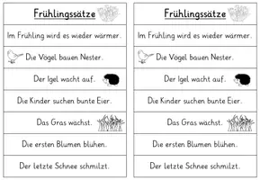 Vorschau - Arbeitsblätter - Frühling: Dosendiktat - Seite 1