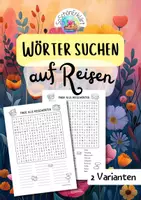 Vorschau - Arbeitsblätter - Wörter suchen - auf Reisen - Deckblatt