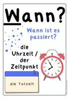 Vorschau - Arbeitsblätter - Sachlich berichten - Unfallbericht - Fragewörter - Lernplakate - Seite 3