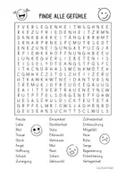 Vorschau - Arbeitsblätter - Wörter suchen - Gefühle - Seite 2