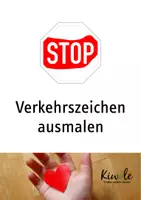 Vorschau - Arbeitsblätter - Verkehrszeichen in den richtigen Farben ausmalen - Deckblatt