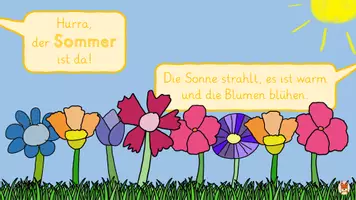 Vorschau - Unterrichtsreihen - Blumenwiese - Kunst - Frühling Sommer Klasse 1 2 3 4 - Seite 1