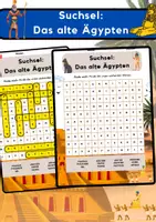 Vorschau - Spiele - Auf den Spuren der Pharaonen: Ein Suchsel durch das alte Ägypten - Deckblatt
