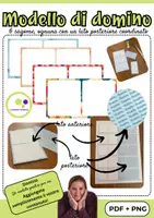 anteprima - Esercizi - 6 modelli di domino | Crea il tuo domino personalizzato - Pagina di copertina