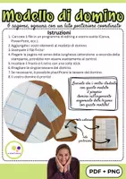 anteprima - Esercizi - 6 modelli di domino | Crea il tuo domino personalizzato - Pagina 1