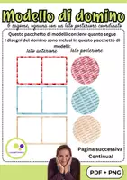 anteprima - Esercizi - 6 modelli di domino | Crea il tuo domino personalizzato - Pagina 2