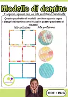 anteprima - Esercizi - 6 modelli di domino | Crea il tuo domino personalizzato - Pagina 3