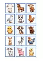 Vorschau - Spiele - Memory® - farm animals - Deckblatt