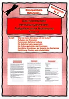 Vorschau - Arbeitsblätter - Die Aufgaben einer Stadt / Gemeinde - Das kommunale Verwaltungssystem - Deckblatt