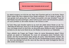 Vorschau - Arbeitsblätter - Die Aufgaben einer Stadt / Gemeinde - Das kommunale Verwaltungssystem - Seite 1