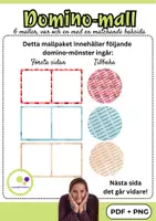 förhandsvisning - 6 domino-mallar med baksida | Skapa dina egna dominobrickor - sida 2