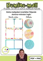 förhandsvisning - 6 domino-mallar med baksida | Skapa dina egna dominobrickor - sida 3