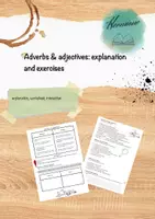 Vorschau - Arbeitsblätter - Adverbs or adjectives: explanation and exercises - Deckblatt