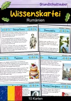 Vorschau - Stationenlernen - Wissenskartei - Rumänien - Deckblatt