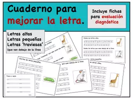 Vista previa - Hojas de trabajo - Cuaderno para mejorar la letra. - página 1