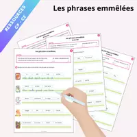 Aperçu - Préparation de séance / Séance complète - Les phrases emmêlées - Page de couverture