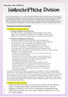 Vorschau - Arbeitsblätter - Halbschriftliche Division (schriftliche Division verstehen) - Seite 1