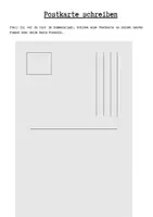 Vorschau - Arbeitsblätter - lebenspraktische Fähigkeiten - Postkarte schreiben - Seite 2