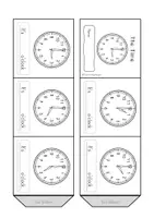 Vorschau - Arbeitsblätter - The Time - Leporello (Full Hours) - Seite 1