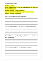Vorschau - Arbeitsblätter - Personenbeschreibung Merkblatt Aufgaben Lösung - Seite 3