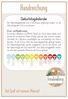 Vorschau - Mal- und Bastelvorlagen - Luftballon Kalender - Geburtstage - Seite 1