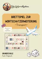Vorschau - Spiele - Vokabelspiel zum Thema "Transport" (Sally 4 - Ausgabe Bayern) - Deckblatt