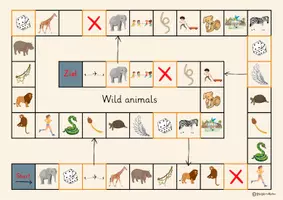 Vorschau - Spiele - Vokabelspiel zum Thema "Wild animals" (Sally 4 - Ausgabe Bayern) - Seite 2