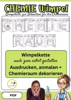 Vorschau - Mal- und Bastelvorlagen - Materialpaket: Wimpelketten für den Chemieraum für Weihnachten & Co - Seite 3