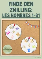Vorschau - Spiele - Finde den Zwilling - Spielkarten - les nombres 1-31 - Deckblatt