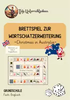 Vorschau - Spiele - Vokabelspiel zum Thema "Christmas in Australia" (Sally 4 - Ausgabe Bayern) - Deckblatt