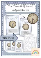 Vorschau - Arbeitsblätter - The Time - Aufgabenkarten (Half Hours) - Deckblatt