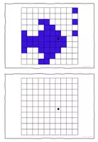 Vorschau - Mal- und Bastelvorlagen - Pixel-Art - Tiere - Kästchen ausmalen - Seite 1
