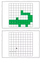 Vorschau - Mal- und Bastelvorlagen - Pixel-Art - Tiere - Kästchen ausmalen - Seite 3