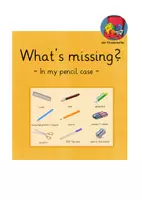 Vorschau - Spiele - Vocabulary game: What's missing? pencil case - Deckblatt
