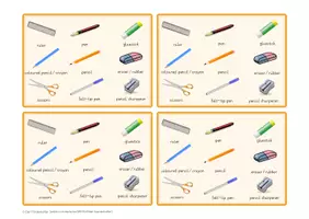 Vorschau - Spiele - Vocabulary game: What's missing? pencil case - Seite 2