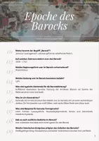 Vorschau - Stundenentwürfe - Literaturepoche Barock - Quiz zur Wiederholung - Seite 2