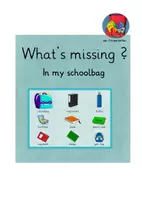 Vorschau - Spiele - Vocabulary game: What's missing? - schoolbag - Deckblatt