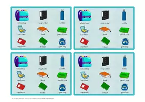 Vorschau - Spiele - Vocabulary game: What's missing? - schoolbag - Seite 2