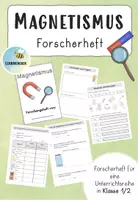 Vorschau - Arbeitsblätter - Magnetismus Forscherheft Klasse 1 und 2 - Deckblatt